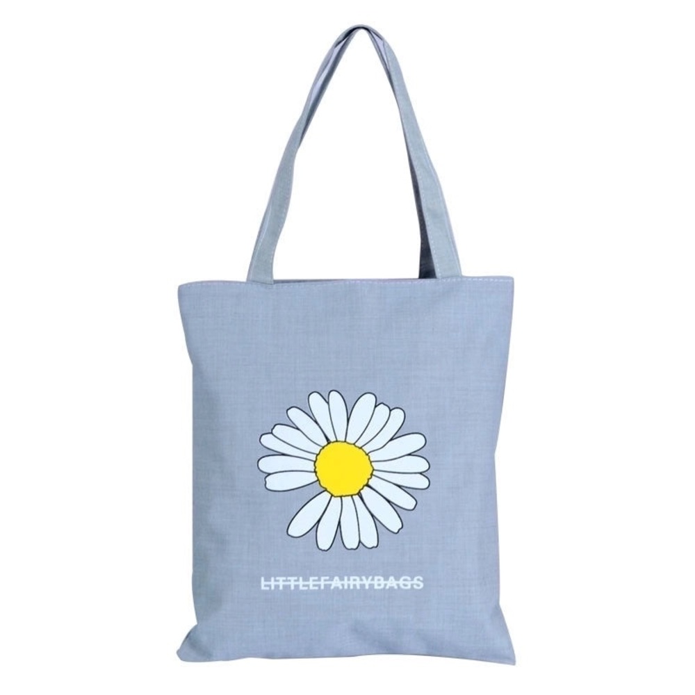Blue Canvas Tote Bag
